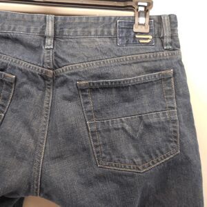 Diesel Industry Mens Jeans Cutoff Raw Hem Button Close Shorts 34W 11L